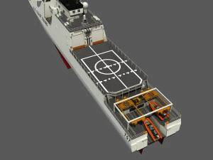USCGC MIDGETT - LEGEND CLASS US CUTTER-COAST GUARD 3D Model