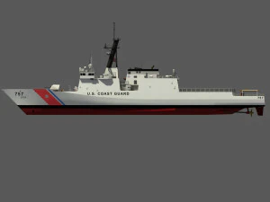 USCGC MIDGETT - LEGEND CLASS US CUTTER-COAST GUARD 3D Model