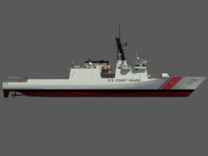 USCGC MIDGETT - LEGEND CLASS US CUTTER-COAST GUARD 3D Model