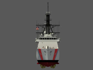 USCGC MIDGETT - LEGEND CLASS US CUTTER-COAST GUARD 3D Model