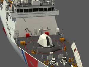 USCGC MIDGETT - LEGEND CLASS US CUTTER-COAST GUARD 3D Model