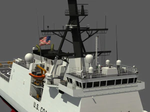 USCGC MIDGETT - LEGEND CLASS US CUTTER-COAST GUARD 3D Model