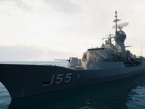 ANZAC MEKO Class Frigate HMAS BALLARAT FFH 155 model 3D 모델