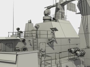ANZAC MEKO Class Frigate HMAS BALLARAT FFH 155 model 3D 모델