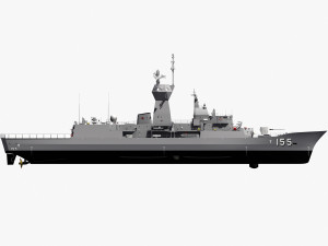 ANZAC MEKO Class Frigate HMAS BALLARAT FFH 155 model 3D 모델
