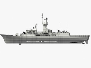 ANZAC MEKO Class Frigate HMAS BALLARAT FFH 155 model 3D 모델