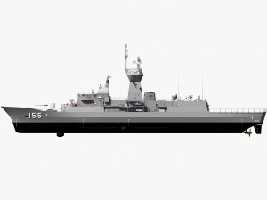 ANZAC MEKO Class Frigate HMAS BALLARAT FFH 155 model 3D 모델