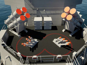 Fregata classe ANZAC MEKO HMAS BALLARAT FFH 155 modello Modello 3D