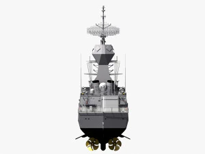 Fregata classe ANZAC MEKO HMAS BALLARAT FFH 155 modello Modello 3D