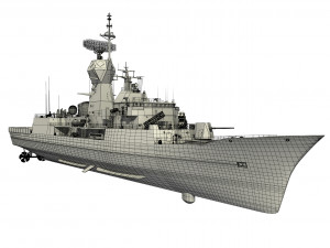 ANZAC MEKO Class Frigate HMAS BALLARAT FFH 155 model 3D 모델