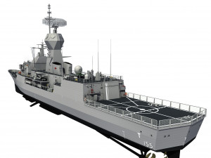 ANZAC MEKO Class Frigate HMAS BALLARAT FFH 155 model 3D 모델