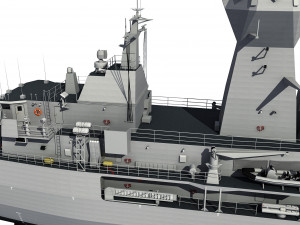 ANZAC MEKO Class Frigate HMAS BALLARAT FFH 155 model 3D 모델