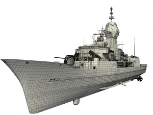 ANZAC MEKO Class Frigate HMAS ARUNTA FFH 151 3D Model