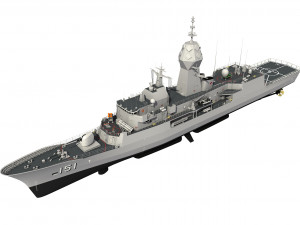 ANZAC MEKO Class Frigate HMAS ARUNTA FFH 151 3D Model