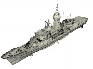 ANZAC MEKO Class Frigate HMAS ARUNTA FFH 151 3D Model