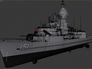 ANZAC MEKO Class Frigate HMAS ARUNTA FFH 151 3D Model