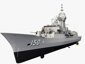 ANZAC MEKO Class Frigate HMAS ANZAC FFH 150 Model 3D