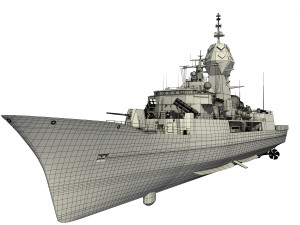 ANZAC MEKO Class Frigate HMAS ANZAC FFH 150 3D मॉडल