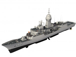 ANZAC MEKO Class Frigate HMAS ANZAC FFH 150 3D मॉडल