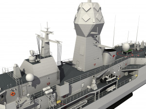 ANZAC MEKO Class Frigate HMAS ANZAC FFH 150 3D मॉडल