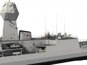 Fregata classe ANZAC MEKO HMAS ANZAC FFH 150 Modello 3D