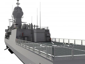 Fregata classe ANZAC MEKO HMAS ANZAC FFH 150 Modello 3D