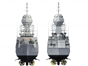 ANZAC MEKO Class Frigate HMAS ANZAC FFH 150 3D मॉडल