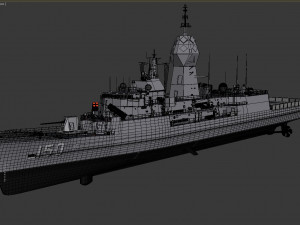 ANZAC MEKO Class Frigate HMAS ANZAC FFH 150 3D मॉडल