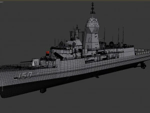 Fregata classe ANZAC MEKO HMAS ANZAC FFH 150 Modello 3D
