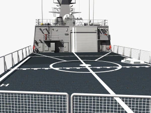 Fregata classe ANZAC MEKO HMAS ANZAC FFH 150 Modello 3D