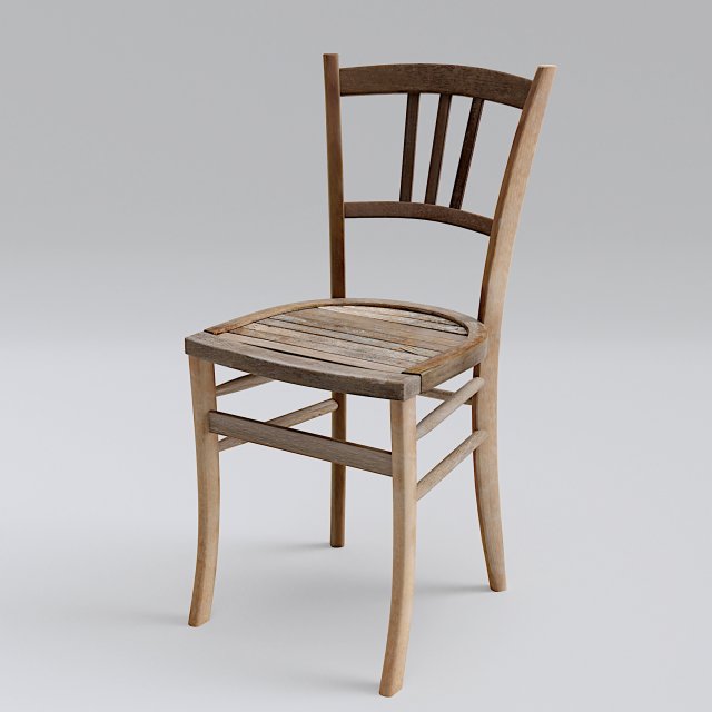 old chair in old mill 3D-Modell .c4d .max .obj .3ds .fbx .stl .blend 