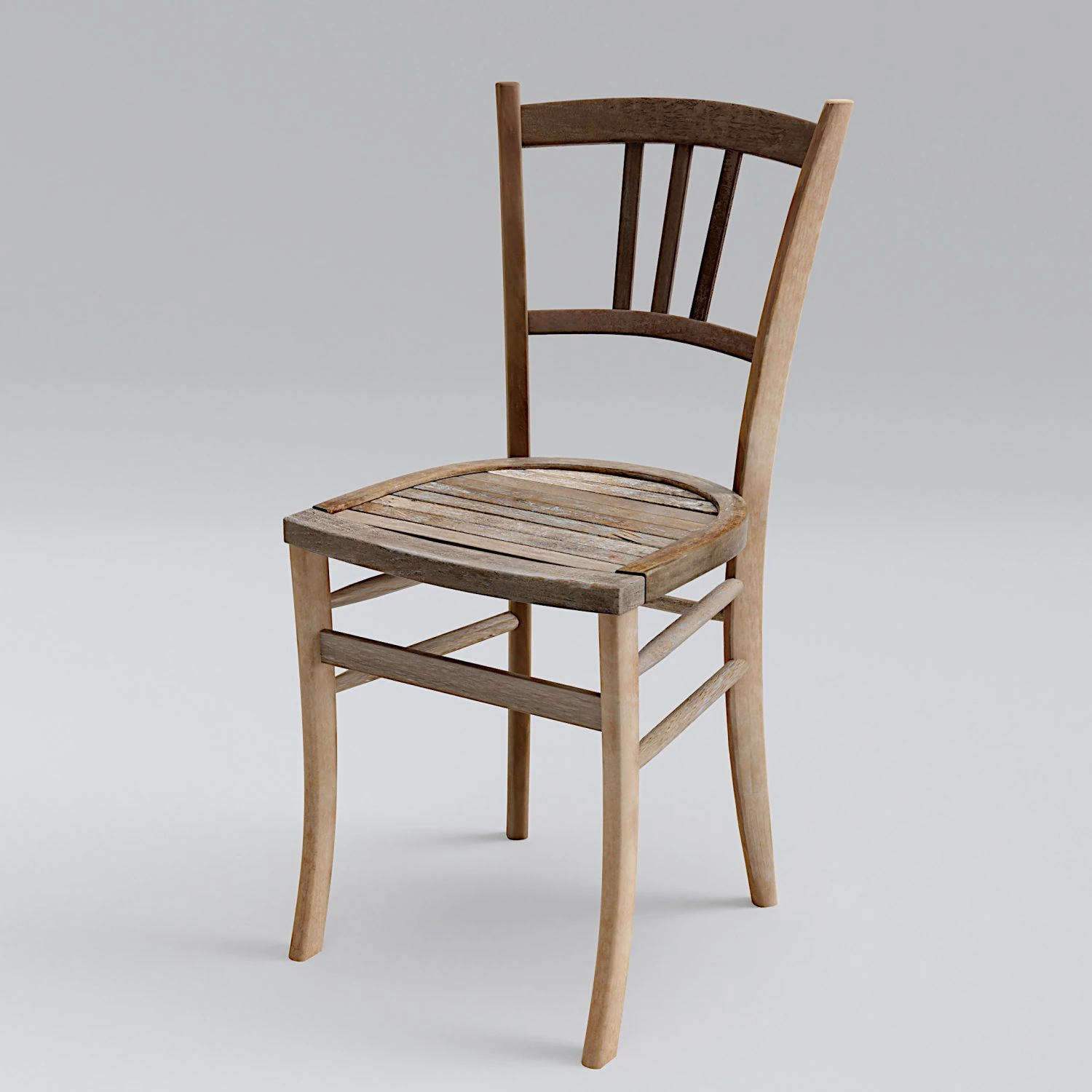old chair in old mill 3D Model .c4d .max .obj .3ds .fbx .stl .blend