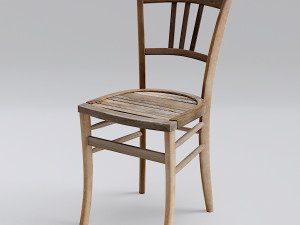old chair in old mill 3Dモデル