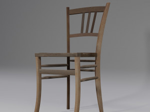 old chair in old mill 3D-Modell