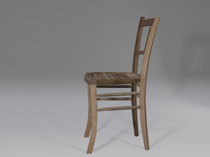 old chair in old mill 3D-Modell
