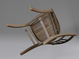 old chair in old mill 3D-Modell