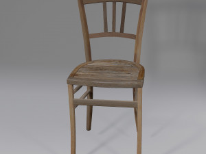 old chair in old mill 3D-Modell