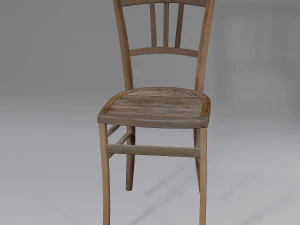 old chair in old mill 3D Model