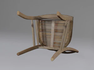 old chair in old mill 3D Model
