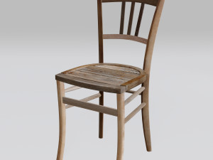 old chair in old mill 3D-Modell