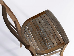 old chair in old mill 3D-Modell