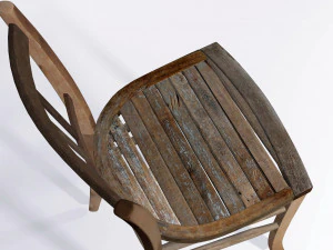 old chair in old mill 3D Model
