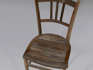 old chair in old mill 3D-Modell