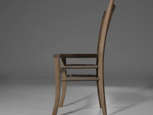 old chair in old mill 3D Model