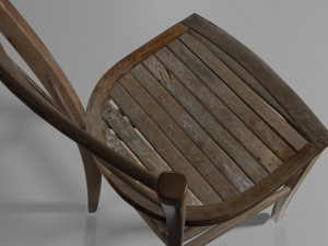 old chair in old mill 3D-Modell