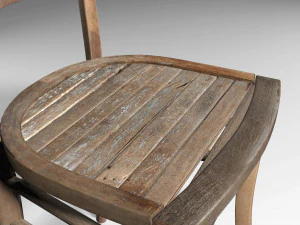 old chair in old mill 3D Model