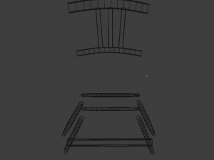 old chair in old mill 3D-Modell