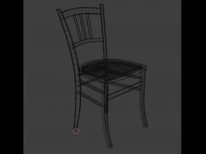 old chair in old mill 3D Model
