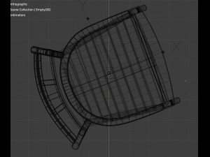 old chair in old mill 3D-Modell