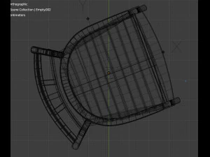 old chair in old mill 3D Model